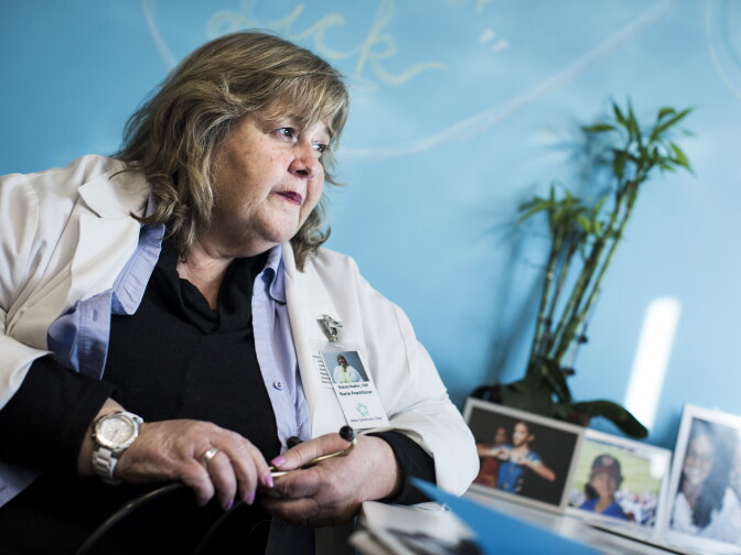 Stacey Nadler is a family nurse practitioner at Saban Community Clinic. Nadler says she isn't changing her patients' care plans because of uncertainty on the future of Obamacare.