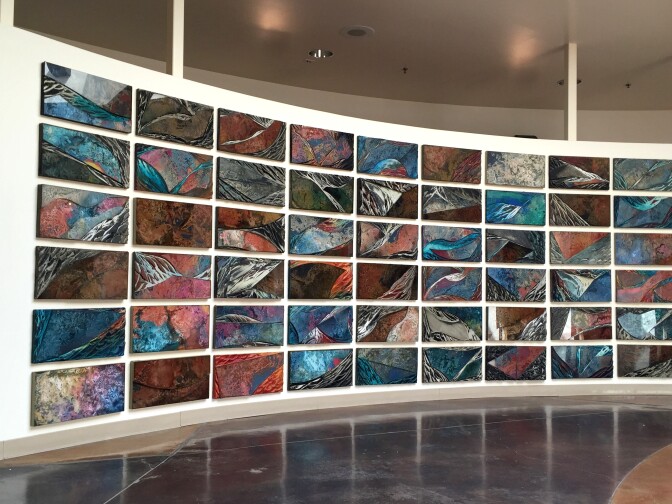 "Volcanic Basin and Range," by Laddie John Dill, at the Bakersfield Museum of Art
