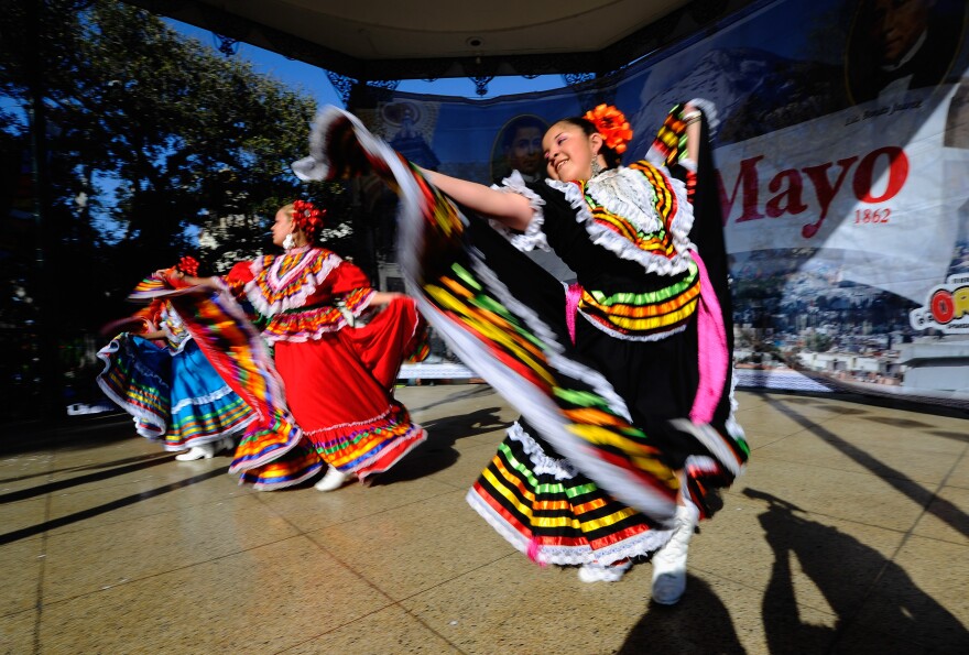File: Samantha Romero with Mexica Ballet Folclorico performs during Cinco De Mayo festivities on May 5, 2011 at El Pueblo de Los Angeles Historic Site on Olvera Street in downtown Los Angeles, California. 