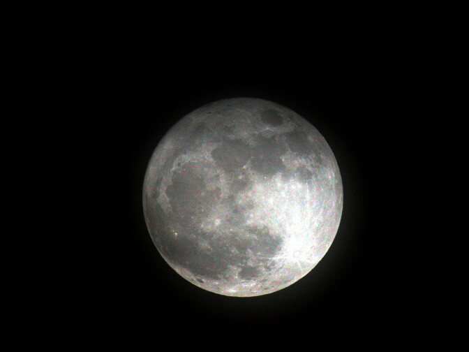 A file photo of a "super moon" in England in 2011.