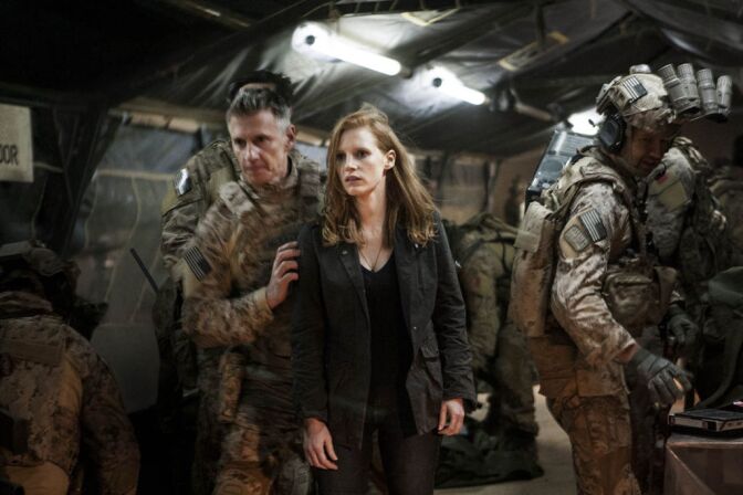 Still from the film "Zero Dark Thirty" starring Jessica Chastain.