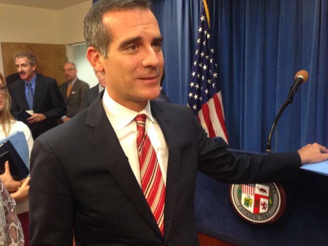 L.A. Mayor Eric Garcetti says L.A. Unified's next superintendent should have the qualities of former Superintendent Roy Romer.
