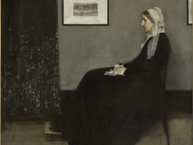 "Arrangement in Grey and Black No. 1," also called "Portrait of the Artist’s Mother," by James Abbott McNeill Whistler in 1871