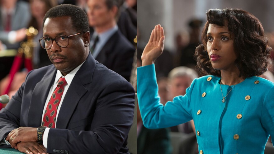 Wendell Pierce plays Clarence Thomas and Kerry Washington is Anita Hill in HBO's "Confirmation."