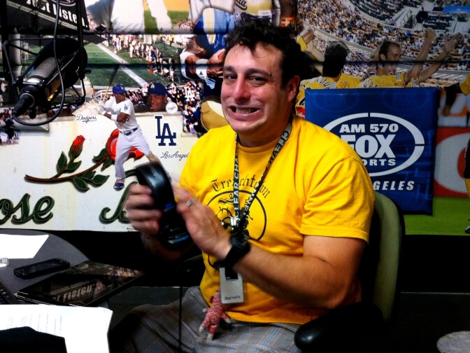"Do you care if I post this?" I ask? "I don't have any dignity," says Petros Papadakis in the AM570 studio where he co-hosts The Petros and Money Show every weekday afternoon.
