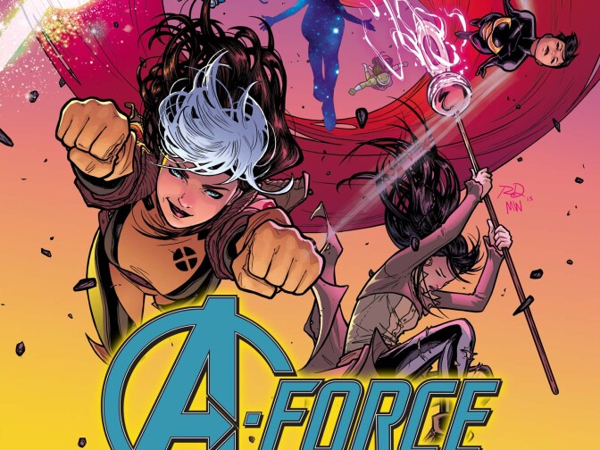 An alternate cover to the first issue of "A-Force."