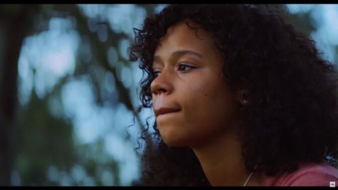 Taylor Russell co-stars in "Waves," written and directed by Trey Edward Shults.