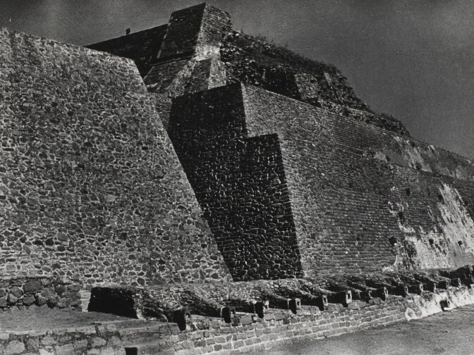 Josef Albers, Pyramid of Tenajuca, n.d. Gelatin silver print.