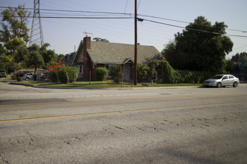 The site of the shootout between law enforcement and suspected terrorists Syed Farook and Tashfeen Malik.