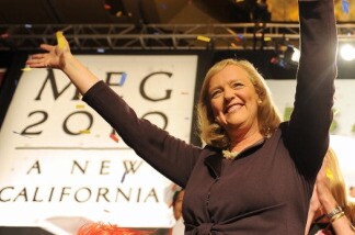 California Republican Party gubernatorial candidate Meg Whitman celebrates during her primary election night party at the Hilton Hotel in Universal City, California July 8, 2010. Former eBay chief executive Whitman cruised to victory on June 8, 2010 in the race to become the Republican candidate in California's gubernatorial election.