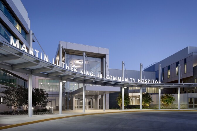 The brand-new, privately-run Martin Luther King, Jr. Community Hospital will feature general medicine, surgical services, emergency care and labor and delivery.