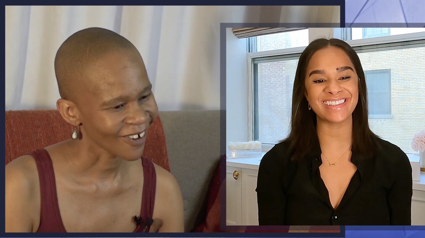 Screenshots of Misty Copeland and Dada Masilo