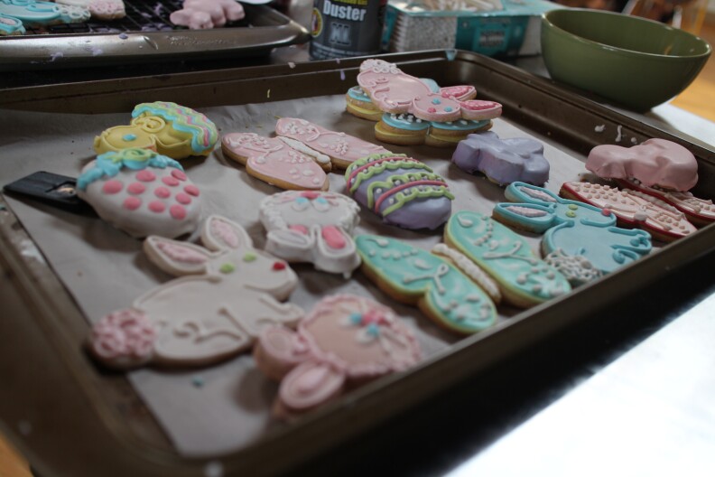 Cookie close-ups during a food shoot with Sienna DeGovia