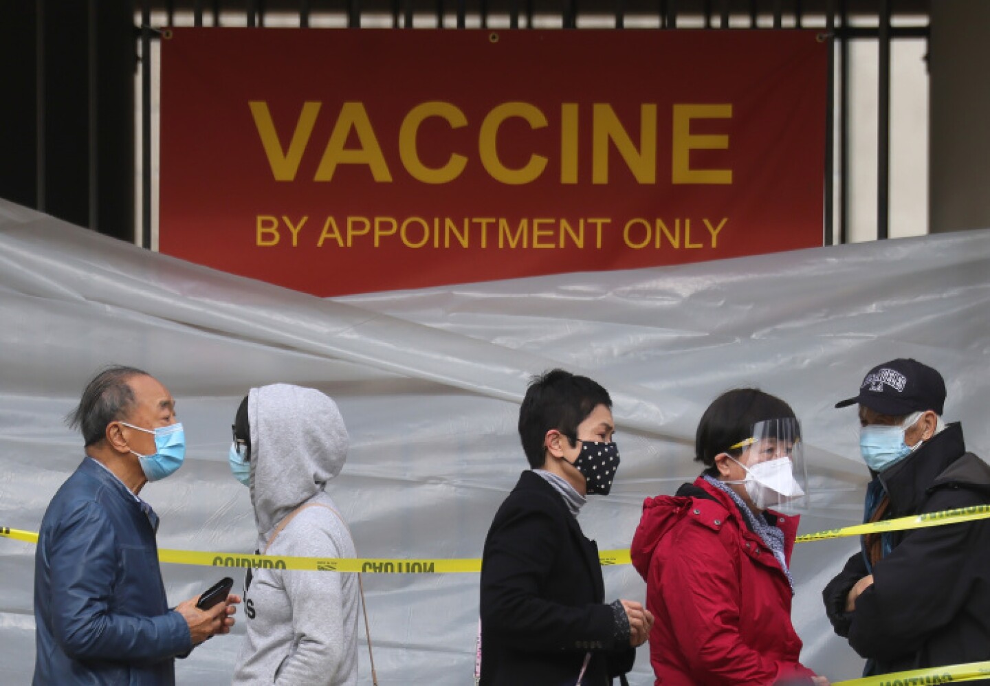 Californians Lineup For Covid-19 Vaccines As State Lifts Lockdown Restrictions
