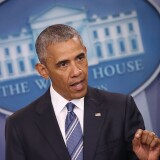 WASHINGTON, DC - JUNE 23:  US President Barack Obama talks about today's Supreme Court ruling, at the White House June 23, 2016 in Washington, DC. The high court today announced that it was evenly divided in a case concerning President Barack Obama's controversial executive actions on immigration.  (Photo by Mark Wilson/Getty Images)