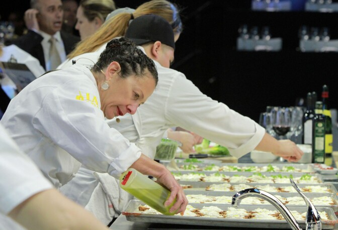 Chef Nancy Silverton at the All-Star Chef Classic - All-Star Lunch at L.A. LIVE on March 22, 2014 in Los Angeles, California. 