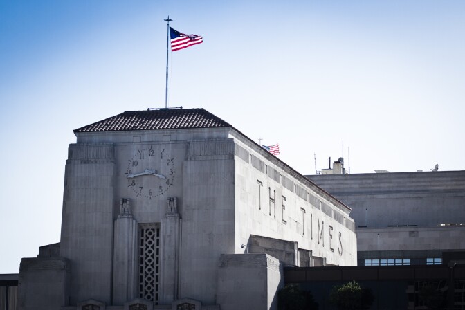 The L.A. Times building exterior 