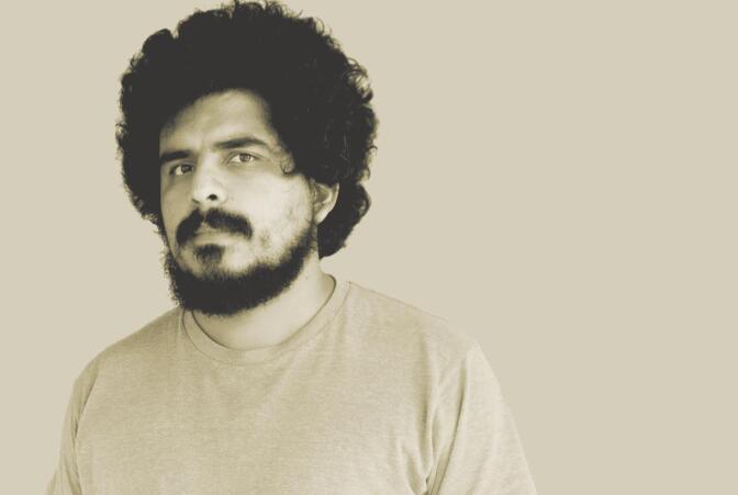 Portrait of musician Helado Negro. 