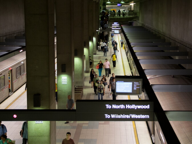 Red and Purple Line at Union Station.