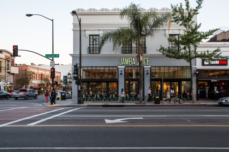 Jamba Juice, Pasadena CA designed by Bestor Architecture. Photographed by Laure Joliet