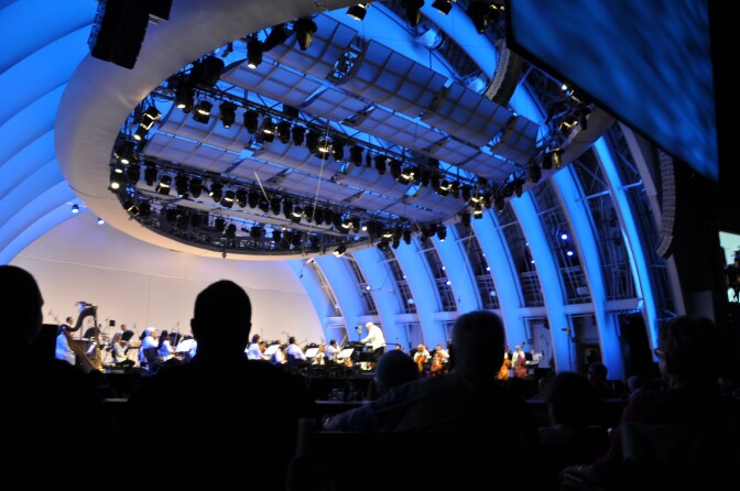 Hollywood Bowl concert in August 2013.