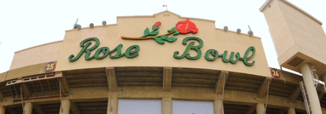 The Rose Bowl in Pasadena, California.