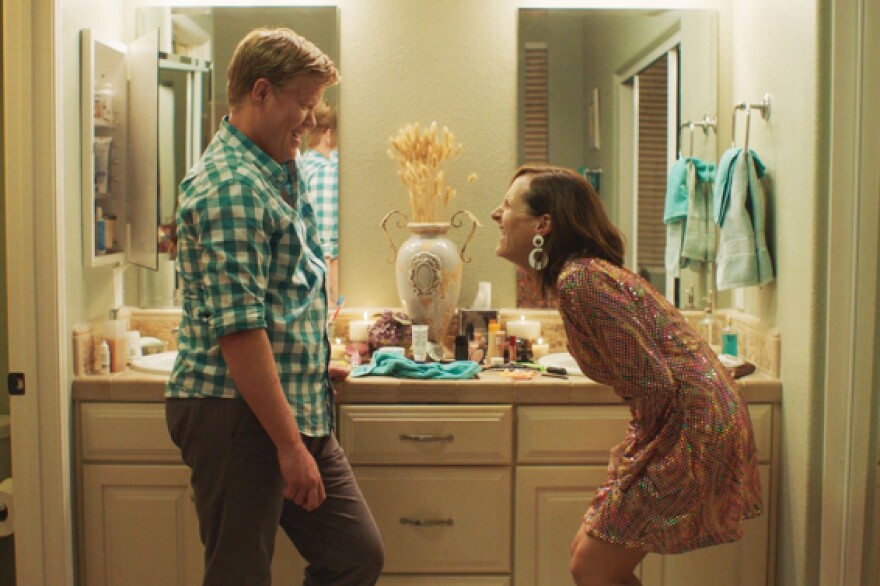 Jesse Plemons (left) and Molly Shannon star in "Other People," Chris Kelly's comedy about a mother struggling with cancer.