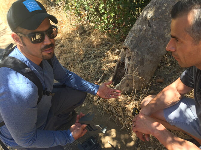 Miguel Ordeñana and A Martinez talk about the camera used to capture images of P22.