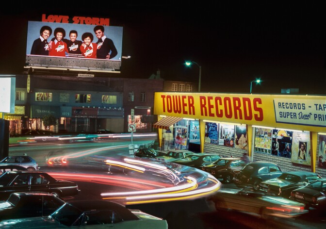 Tower Records on the Sunset Strip circa 1980