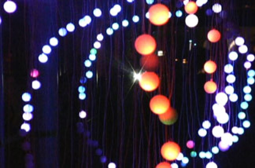 Syyn Labs' "DNA Sequencer" lights up Santa Monica's Crescent Bay Park during the "Glow" festival on Sept. 25, 2010.