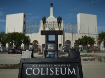 The Los Angeles Memorial Coliseum, as seen on Aug. 26, 2015.