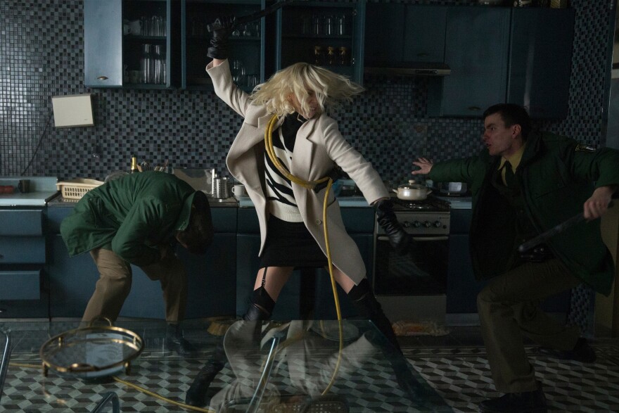 Actor Charlize Theron in "Atomic Blonde."