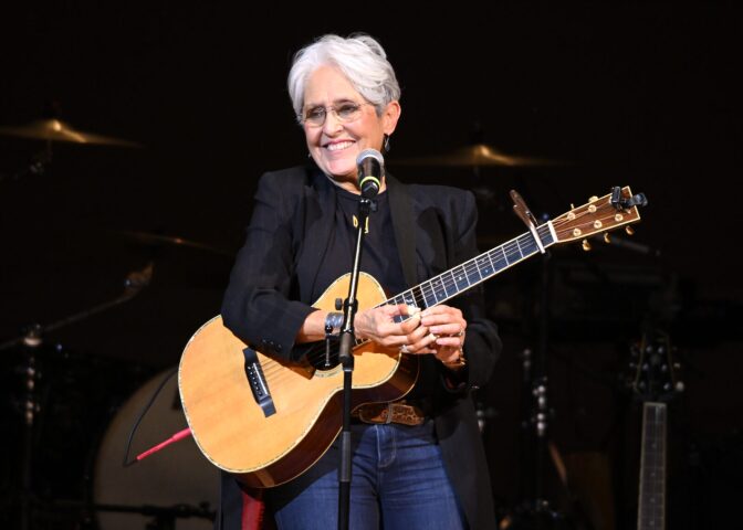 Joan Baez performs onstage during the 37th Annual Tibet House US Benefit Concert at Carnegie Hall in New York City.