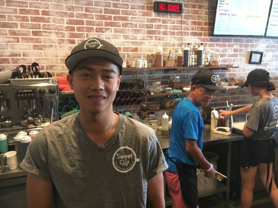 Sweet Cup owner Kenny Tran