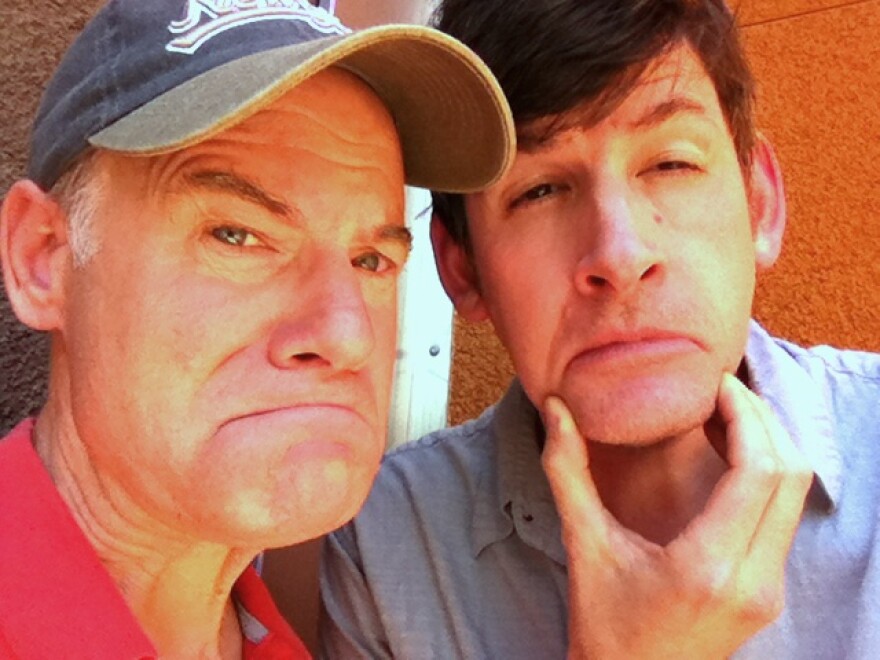 When Jim Meskimen does an impression, his face as well as his voice gets in the act. Here, Meskimen teaches KPCC's John Rabe the DeNiro Frown Mouth.