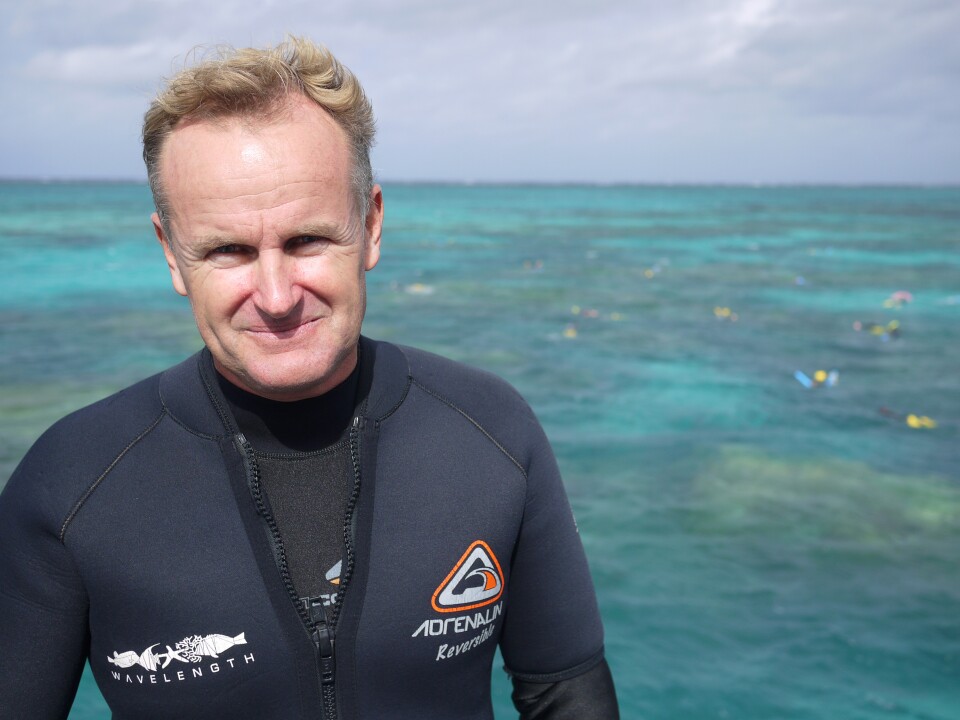 John Edmondson runs Wavelength Reef Cruises in Port Douglas, Australia. Trained as a marine biologist, Edmondson makes a point of explaining the science behind climate change and coral bleaching to his customers.