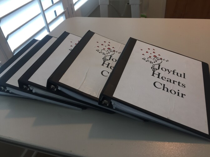 Director of volunteer services Bonnie Stover says despite their dementia, many of the residents are able to sing most of the songs from memory. 