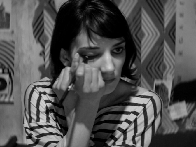 Actress Sheila Vand stars as "The Girl" in Lily Ana Amirpour's film, "A Girl Walks Home Alone At Night."