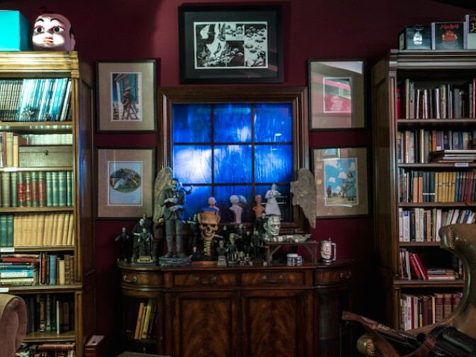 Guillermo del Toro's rain room at "Bleak House."