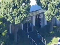 A screencap from NBC-LA's coverage of the shooting on Dec. 11, 2013, at a North Hills convalescent facility that left a 58-year-old woman dead.