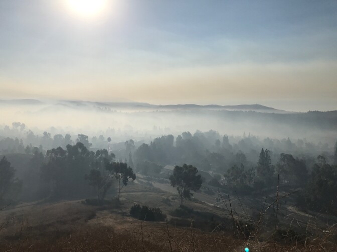 The second Canyon fire raged through Orange County beginning on Oct. 9, 2017.