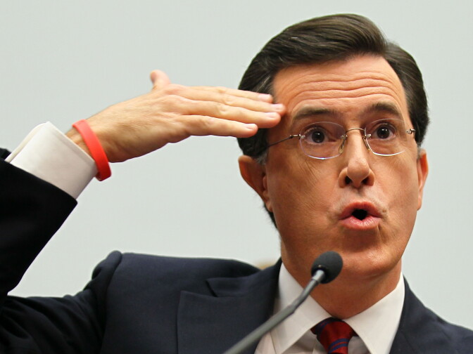 Stephen Colbert testified about on farmworkers before the Subcommittee on Immigration, Citizenship, Refugee, Border Security and International Law on Capitol Hill in September, 2010.