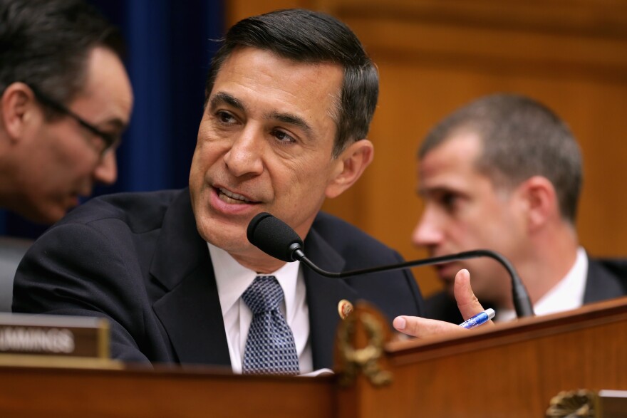 House Oversight and Government Reform Committee Committee Chairman Darrell Issa (R-CA) leads a hearing titled, "Benghazi: Exposing Failure and Recognizing Courage" in the Rayburn House Office Building on Capitol Hill May 8, 2013 in Washington, DC.  