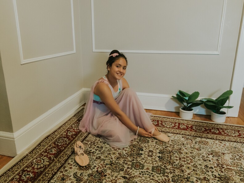 Rahaf is 10. She's the youngest daughter in the Aldabaan family.