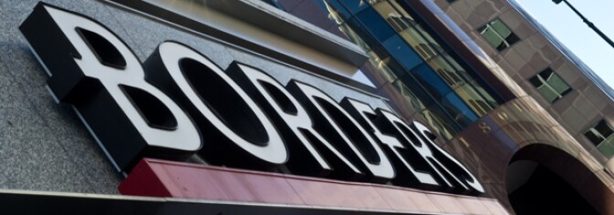 A Borders bookstore is seen in Washington, DC on February 14, 2011.