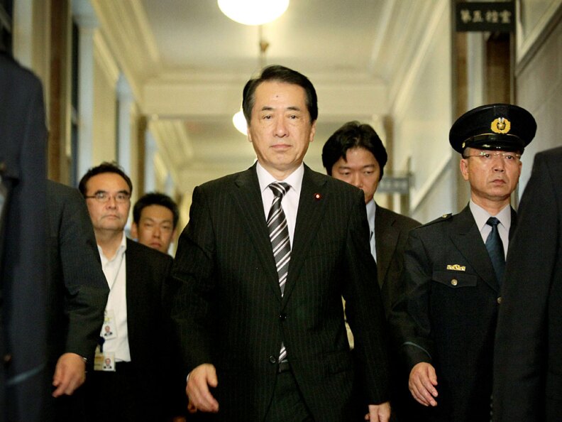 It's unclear if the government of new Japanese Prime Minister Naoto Kan (shown here at the National Diet in Tokyo on June 16) can be any more successful than its predecessor in handling the issue of the U.S. Marine base on Okinawa.