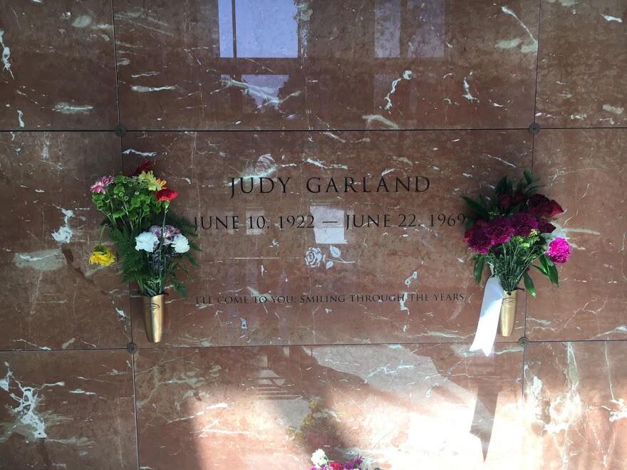 Actress Judy Garland's grave at Hollywood Forever Cemetery