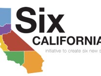 An image from the Six Californias website shows the proposed borders of its plan to slice the state into areas that the plan's backers say would be more manageable.
