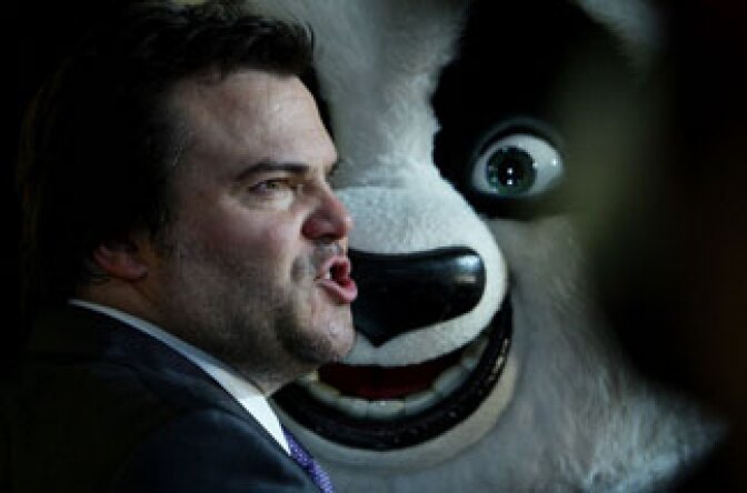 SYDNEY, AUSTRALIA - JUNE 13: Jack Black arrives at the Australian premiere of 'Kung Fu Panda 2,' distributed by Paramount but produced by Dreamworks. Paramount is now announcing the creation of its own animation division. 