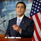 U.S. Rep. Darrell Issa speaks to the media during a news conference on Capitol Hill in Washington, DC.
